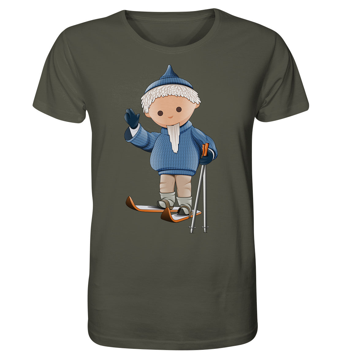 ORGANIC BIO SHIRT UNISEX • UNSER SANDMÄNNCHEN - AUF SKIERN (PU 422)