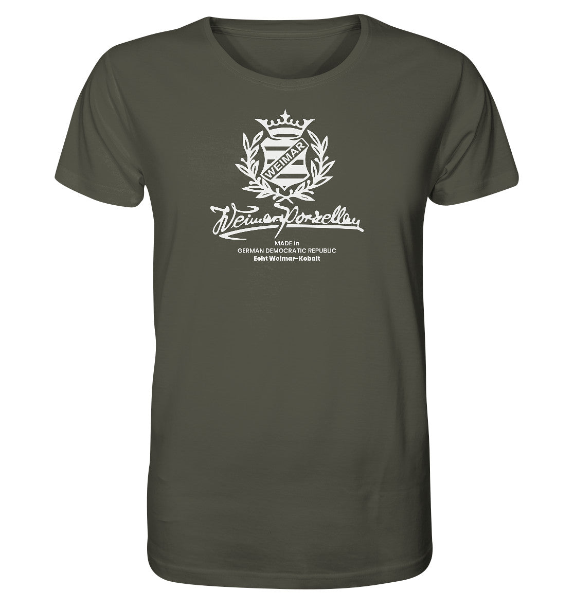 ORGANIC BIO SHIRT UNISEX • WEIMAR-PORZELLAN BLANKENHAIN monochrom