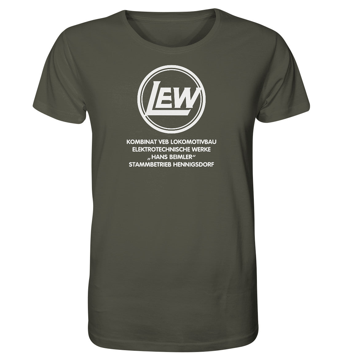 ORGANIC BIO SHIRT UNISEX • LEW - VEB LOKOMOTIVBAU HENNIGSDORF
