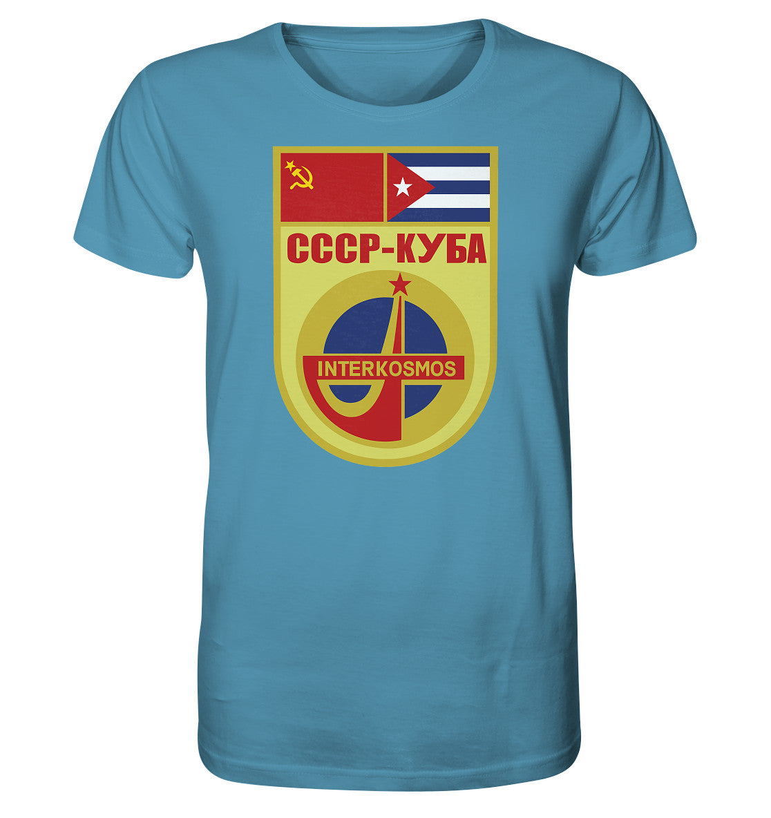 ORGANIC BIO SHIRT UNISEX • INTERKOSMOS CCCP-KUBA WIMPEL
