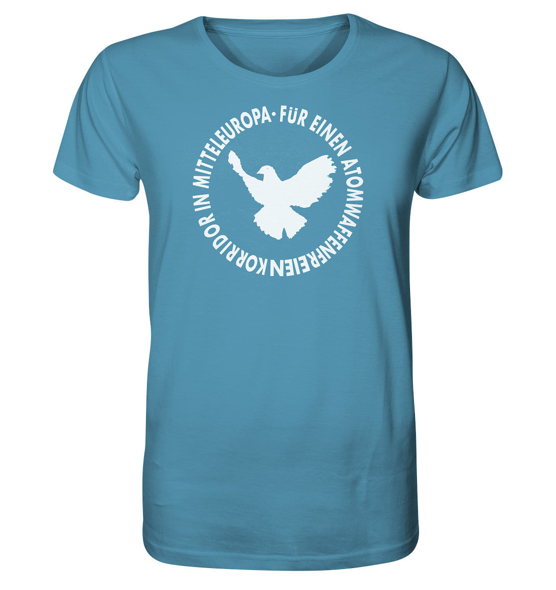 ORGANIC BIO SHIRT UNISEX • ATOMWAFFENFREIES MITTELEUROPA - WEISS