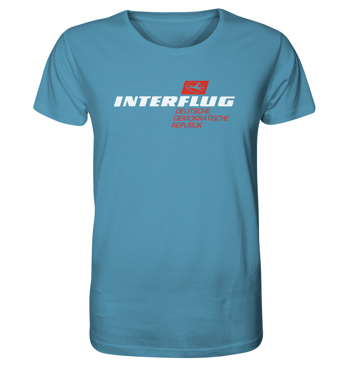 DDR Ostalgie Bio-Shirt Unisex • INTERFLUG - DUNKEL