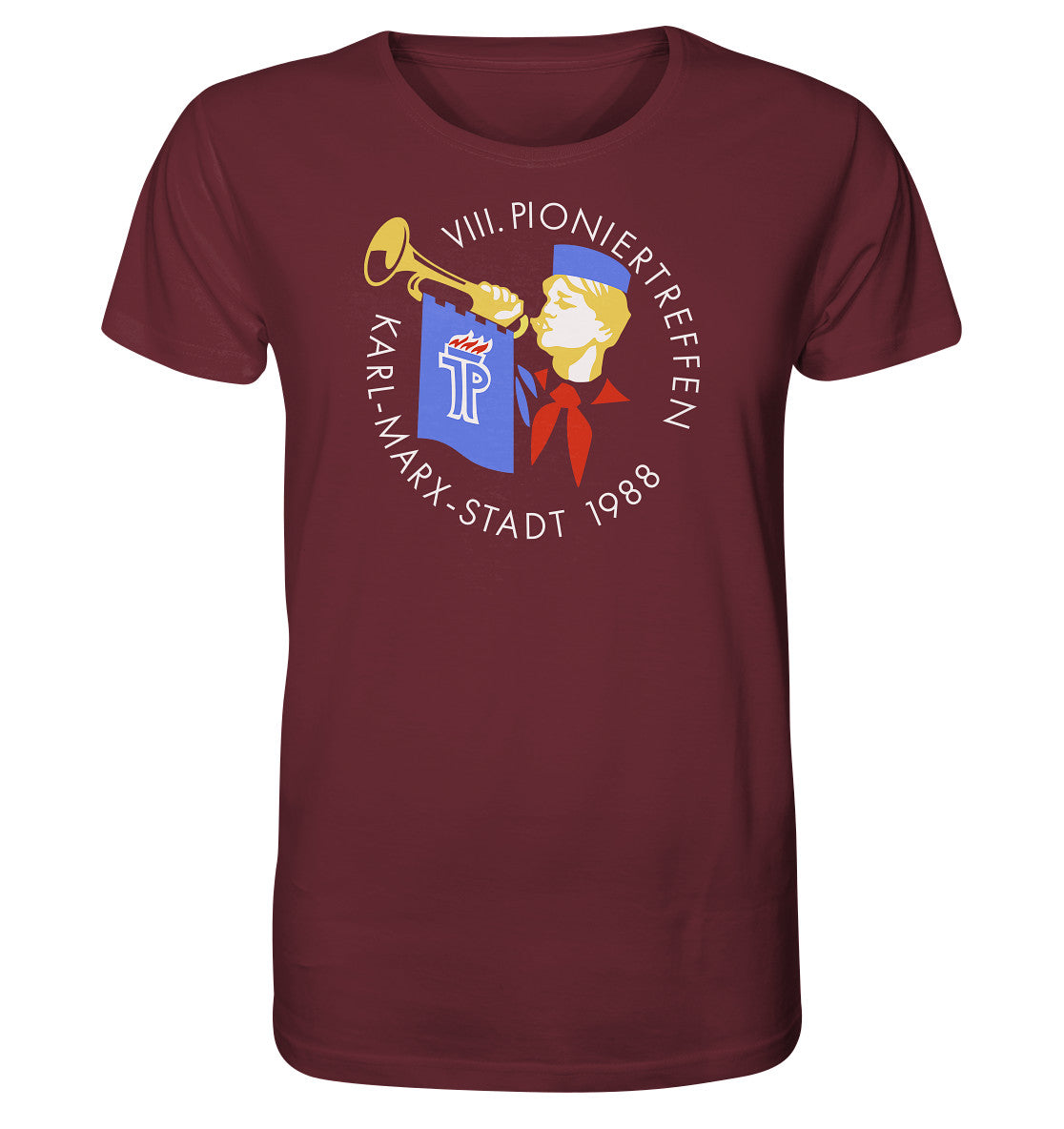 ORGANIC BIO SHIRT UNISEX • PIONIERTREFFEN KARL-MARX-STADT - DUNKEL