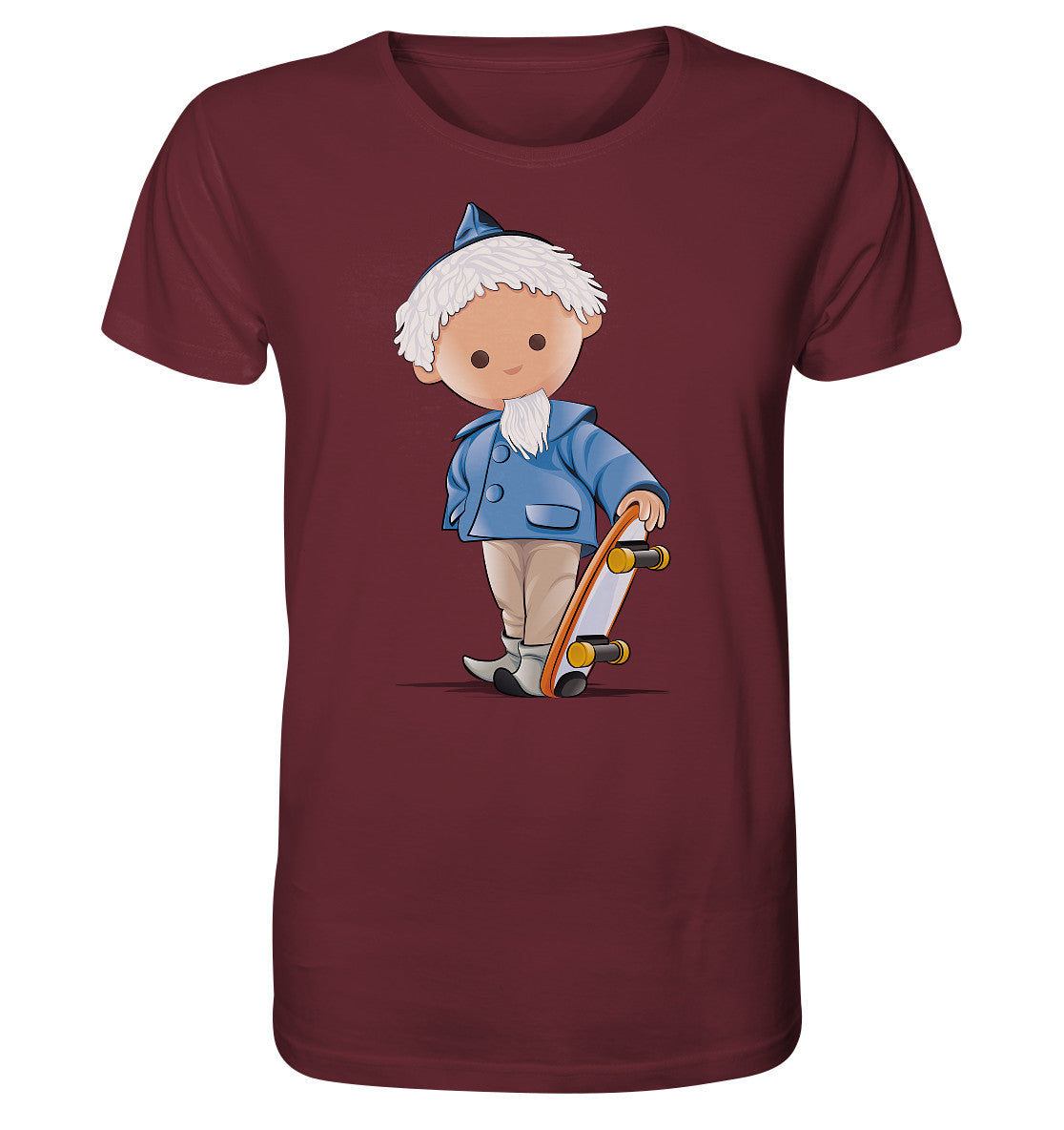 ORGANIC BIO SHIRT UNISEX • UNSER SANDMÄNNCHEN - ROLLBRETT-SKATER