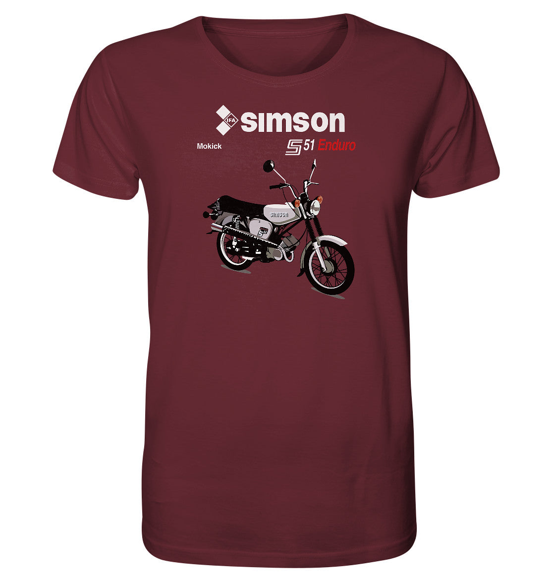 ORGANIC BIO SHIRT UNISEX • SIMSON ENDURO - ORIGINAL PROSPEKT