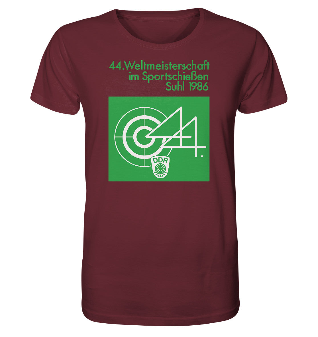ORGANIC BIO SHIRT UNISEX • WELTMEISTERSCHAFT SPORTSCHIESSEN SUHL 1986