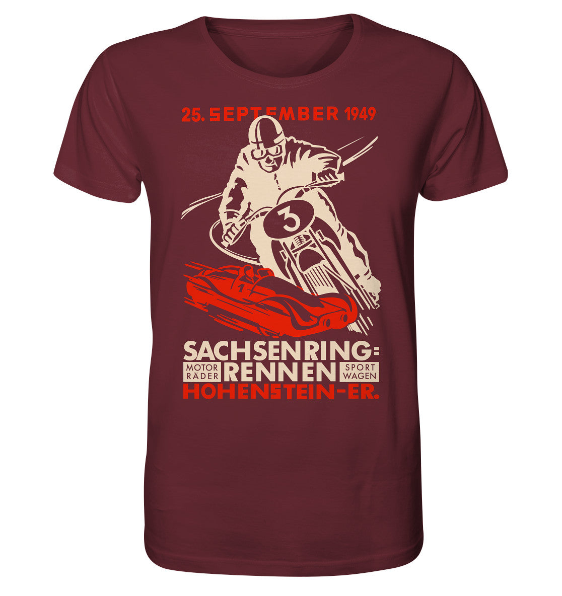 ORGANIC BIO SHIRT UNISEX • SACHSENRING-RENNEN 1949