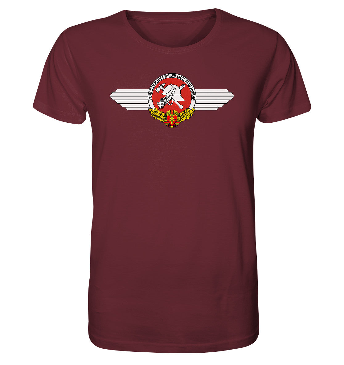 ORGANIC BIO SHIRT UNISEX • VORBILDLICHE FREIWILLIGE FEUERWEHR DER DDR