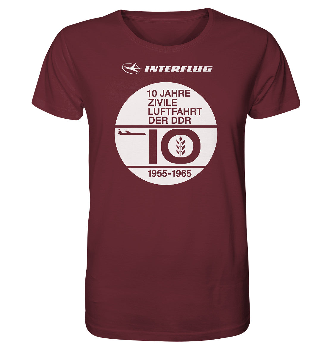 ORGANIC BIO SHIRT UNISEX • 10 JAHRE INTERFLUG