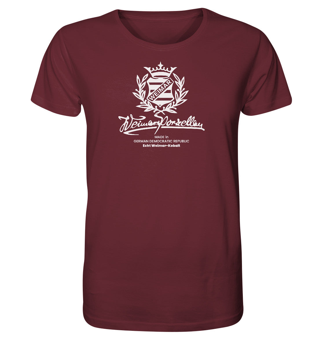 ORGANIC BIO SHIRT UNISEX • WEIMAR-PORZELLAN BLANKENHAIN monochrom