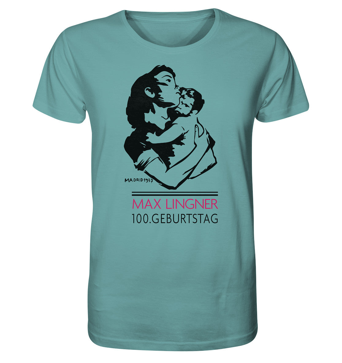 ORGANIC BIO SHIRT UNISEX • 100. GEBURTSTAG MAX LINGNER