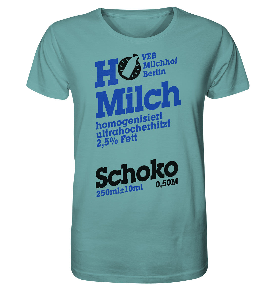 DDR Ostalgie Bio-Shirt Unisex • VEB MILCHHOF BERLIN