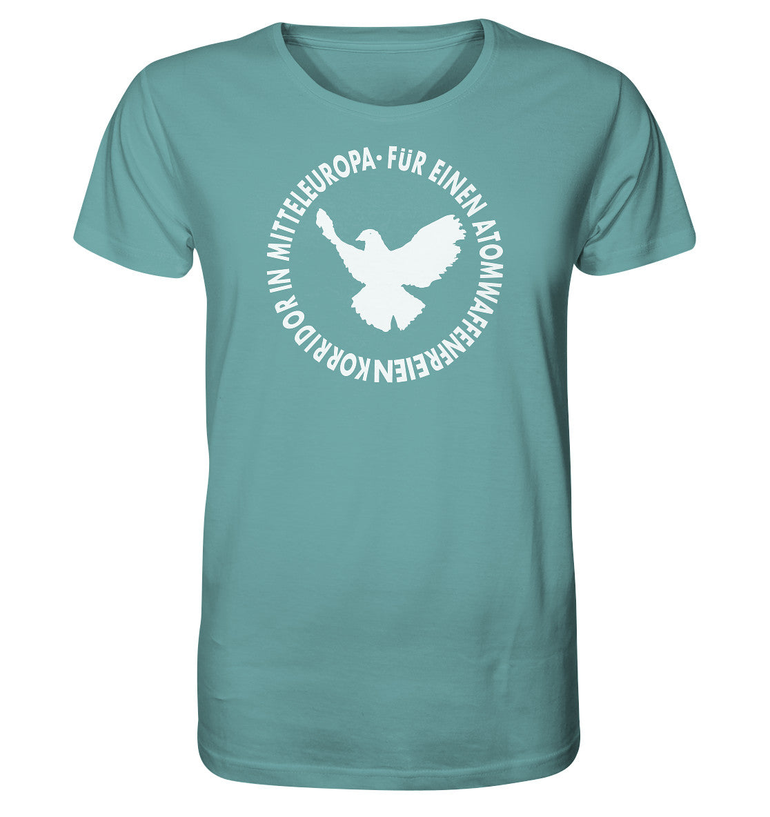 ORGANIC BIO SHIRT UNISEX • ATOMWAFFENFREIES MITTELEUROPA - WEISS