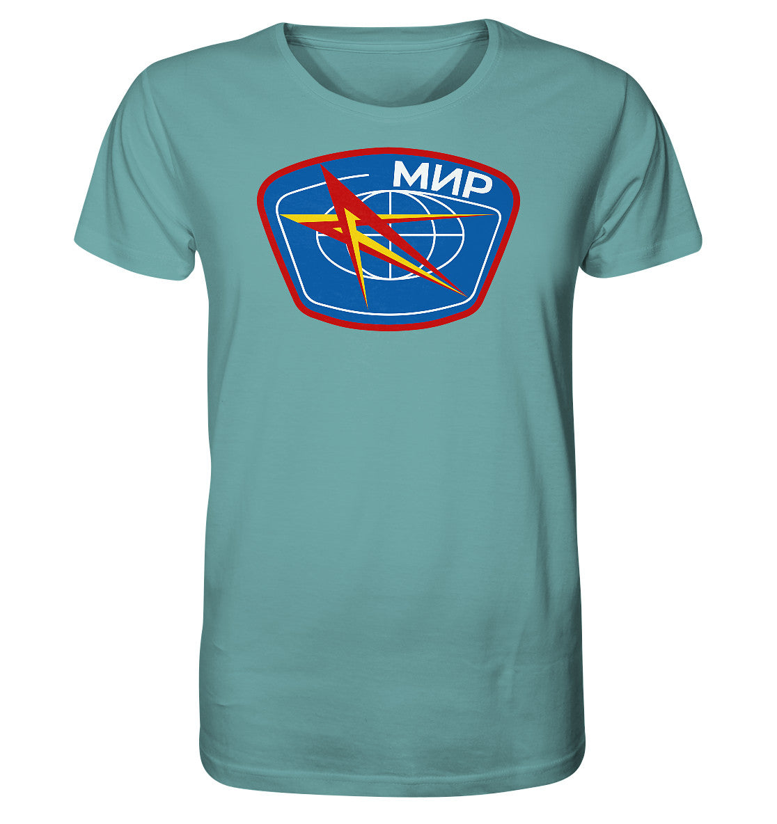 ORGANIC BIO SHIRT UNISEX • MIR - KOSMONAUTEN-BADGE