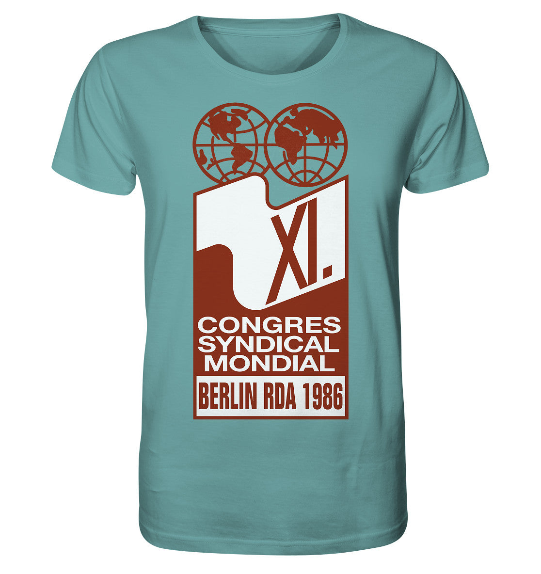 ORGANIC BIO SHIRT UNISEX • KONGRESS DES WELTGEWERKSCHAFTSBUNDES 1986