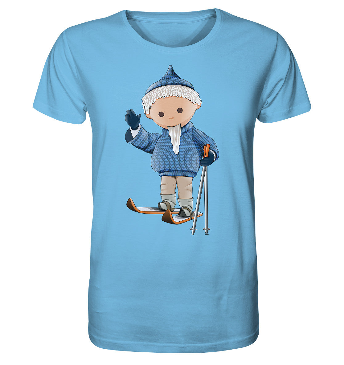 ORGANIC BIO SHIRT UNISEX • UNSER SANDMÄNNCHEN - AUF SKIERN (PU 422)