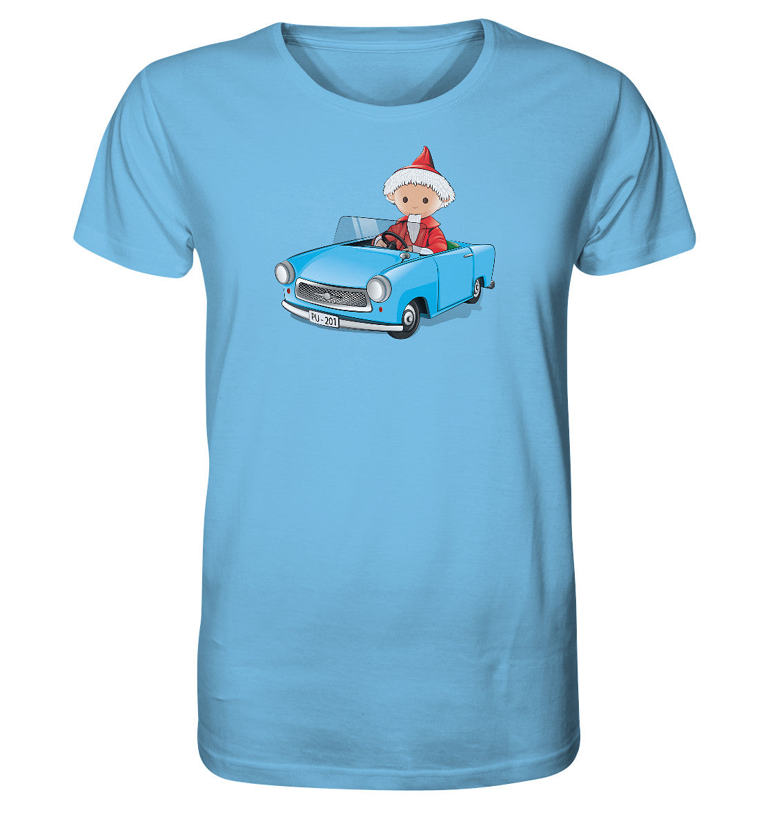 ORGANIC BIO SHIRT UNISEX • UNSER SANDMÄNNCHEN - TRABI-CRUISER (PU-201)