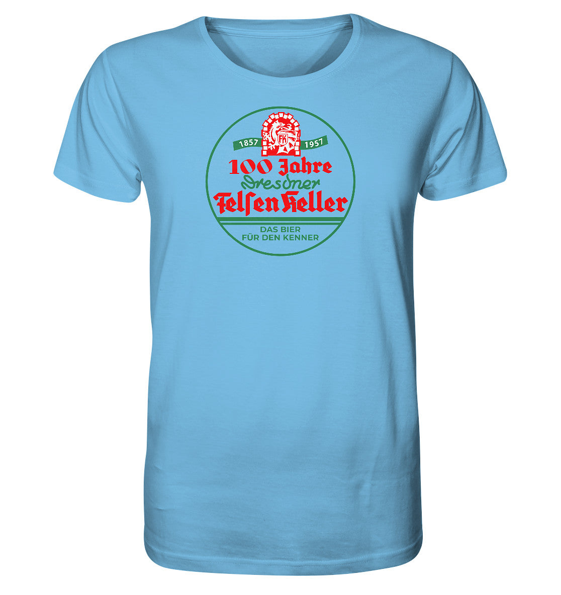 ORGANIC BIO SHIRT UNISEX • 100 JAHRE DRESDNER FELSENKELLER BIER