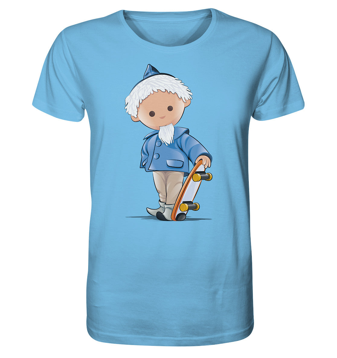 ORGANIC BIO SHIRT UNISEX • UNSER SANDMÄNNCHEN - ROLLBRETT-SKATER