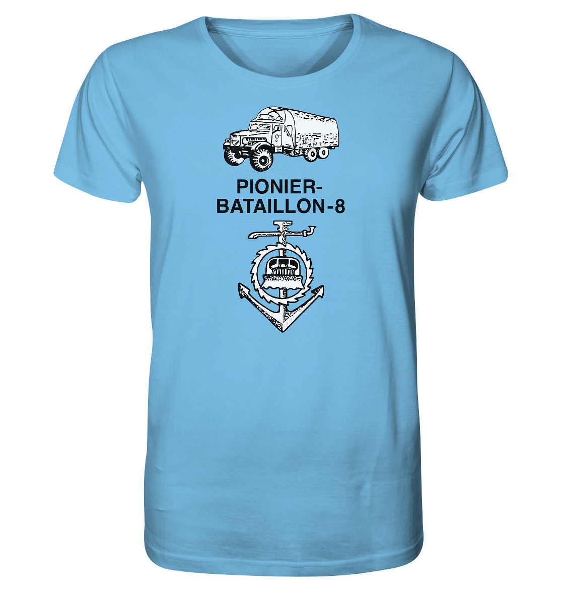 ORGANIC BIO SHIRT UNISEX • NVA PIONIERBATAILLON 8
