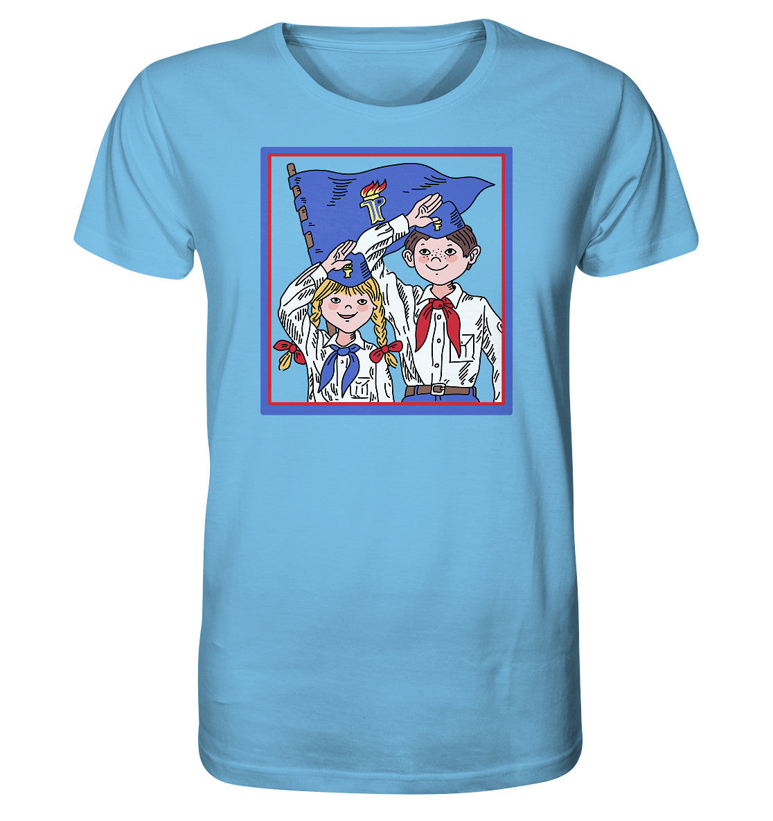 ORGANIC BIO SHIRT UNISEX • JUNGE PIONIERE - ORIGINAL ILLUSTRATION
