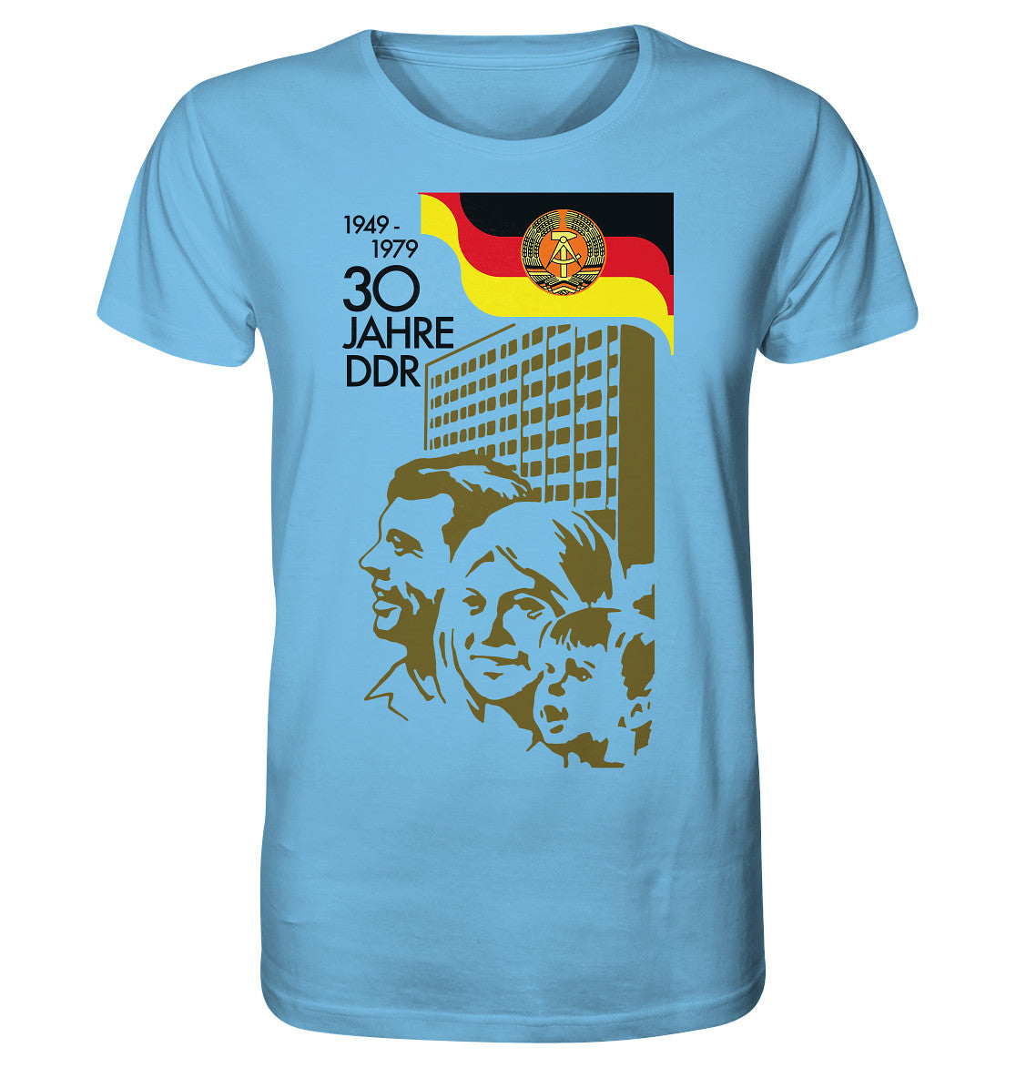 ORGANIC BIO SHIRT UNISEX • 30 JAHRE DDR - BRIEFMARKE
