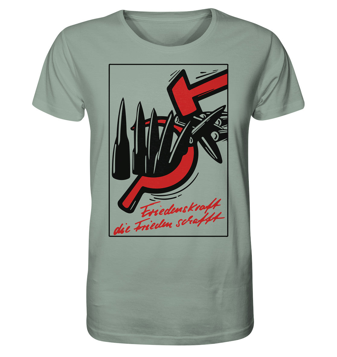 ORGANIC BIO SHIRT UNISEX • FRIEDENSKRAFT DIE FRIEDEN SCHAFFT
