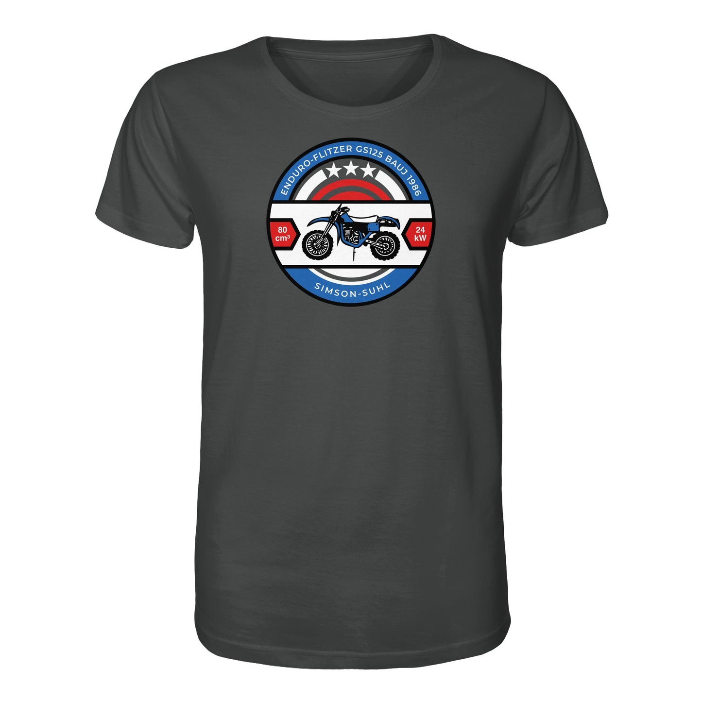 ORGANIC BIO SHIRT UNISEX • SIMSON ENDURO GS125 - ORIGINAL BIERDECKEL