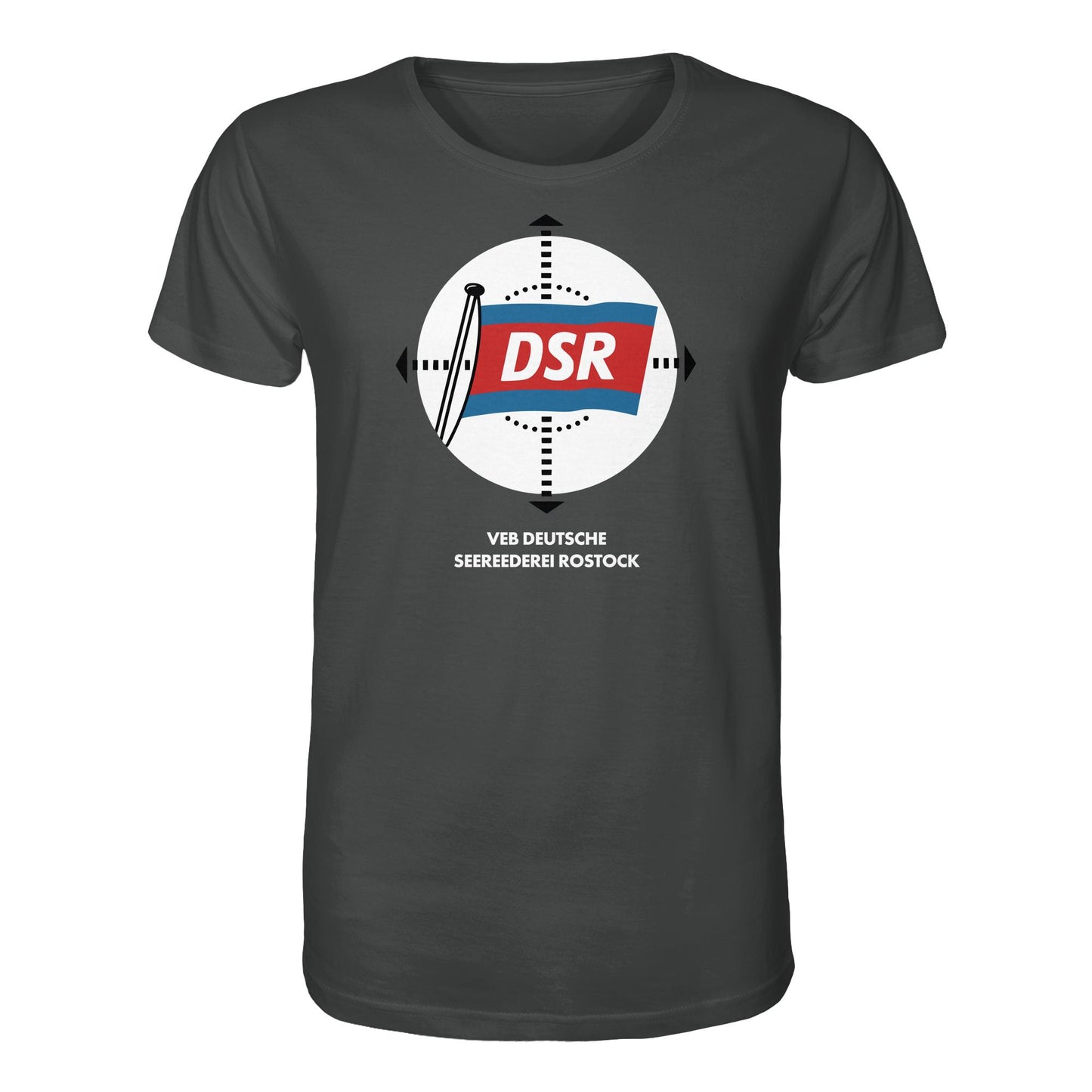 DDR Ostalgie Bio-Shirt Unisex • DSR - VEB DEUTSCHE SEEREEDEREI ROSTOCK