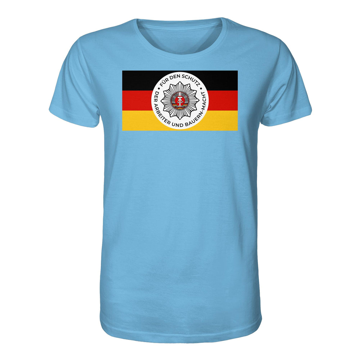 DDR Ostalgie Bio-Shirt Unisex • NVA - FÜR DEN SCHUTZ DER ARBEITER- UND BAUERNMACHT (ORIGINAL BANDEROLE)