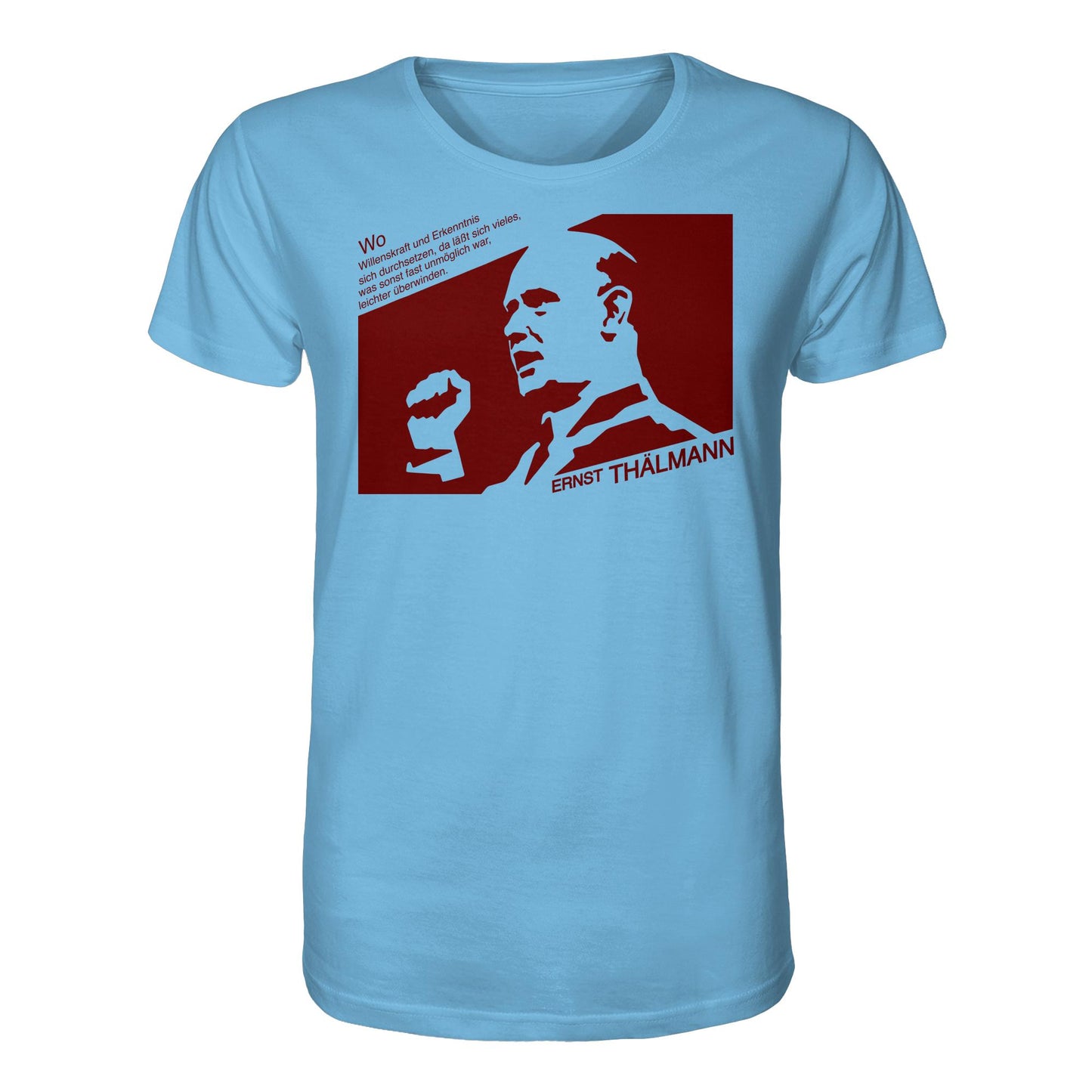 ORGANIC BIO SHIRT UNISEX • ERNST THÄLMANN - ORIGINAL DDR-PLAKAT