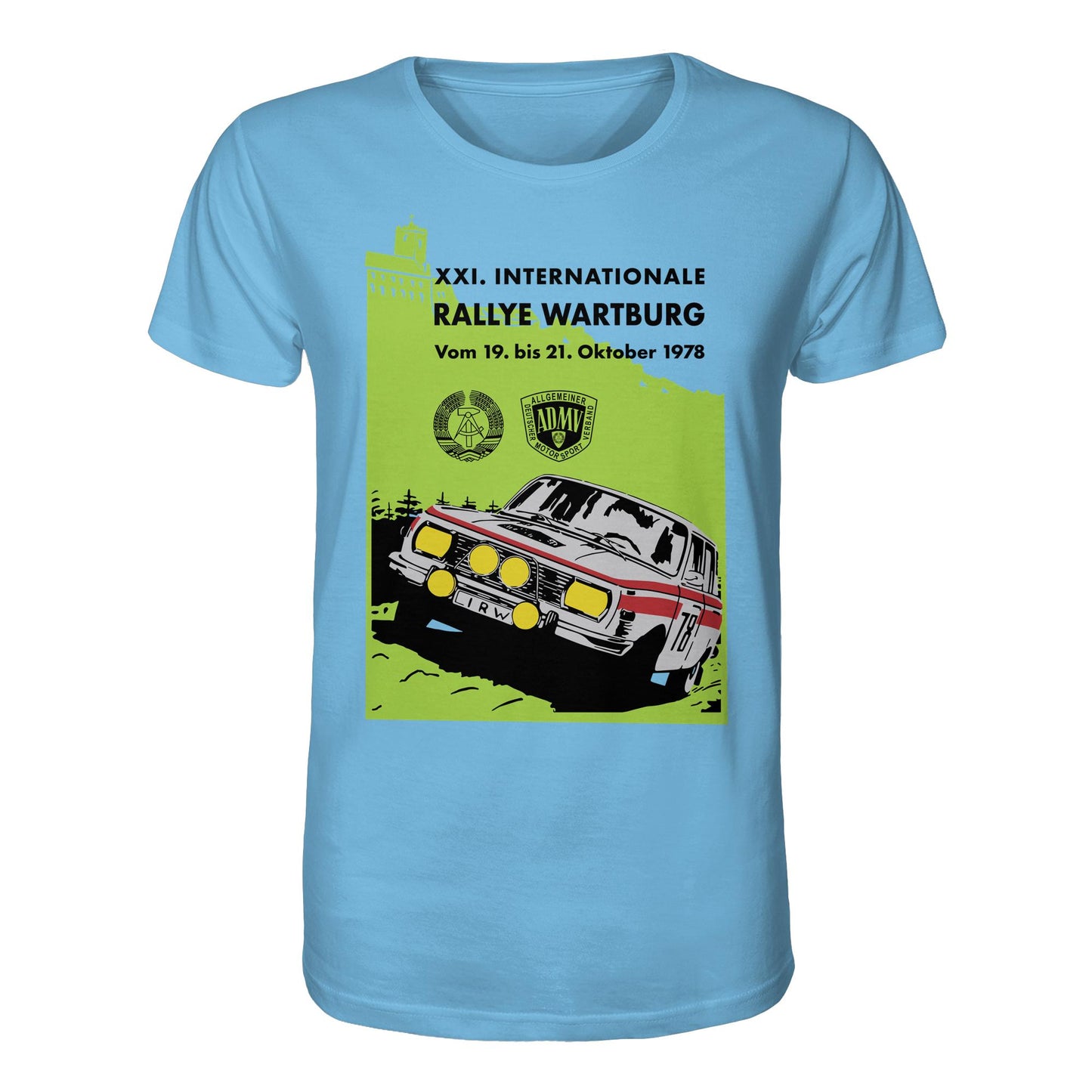ORGANIC BIO SHIRT UNISEX • INTERNATIONALE RALLYE WARTBURG - 1978