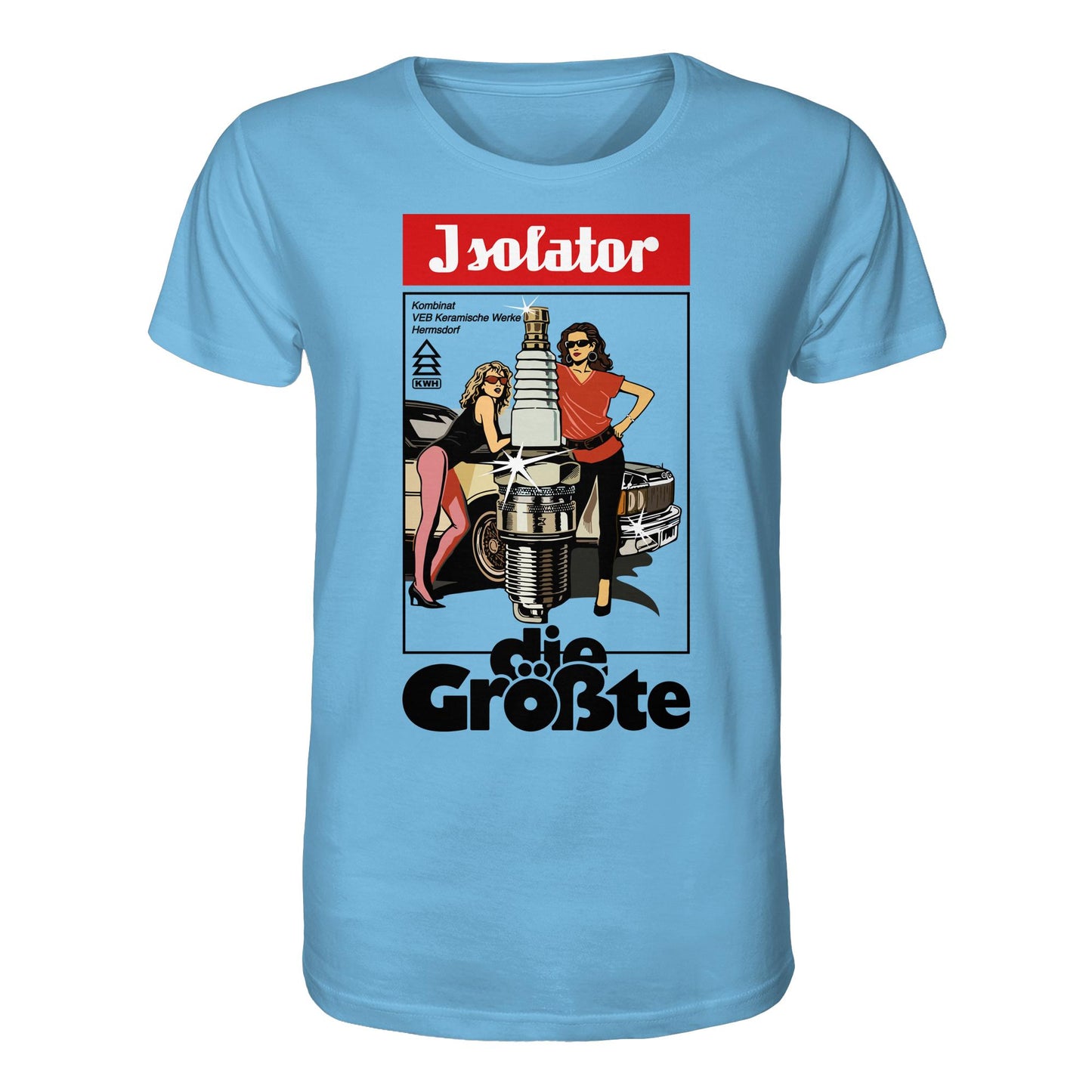 DDR Ostalgie Bio-Shirt Unisex • ISOLATOR - DIE GRÖSSTE (ORIGINAL POSTER)