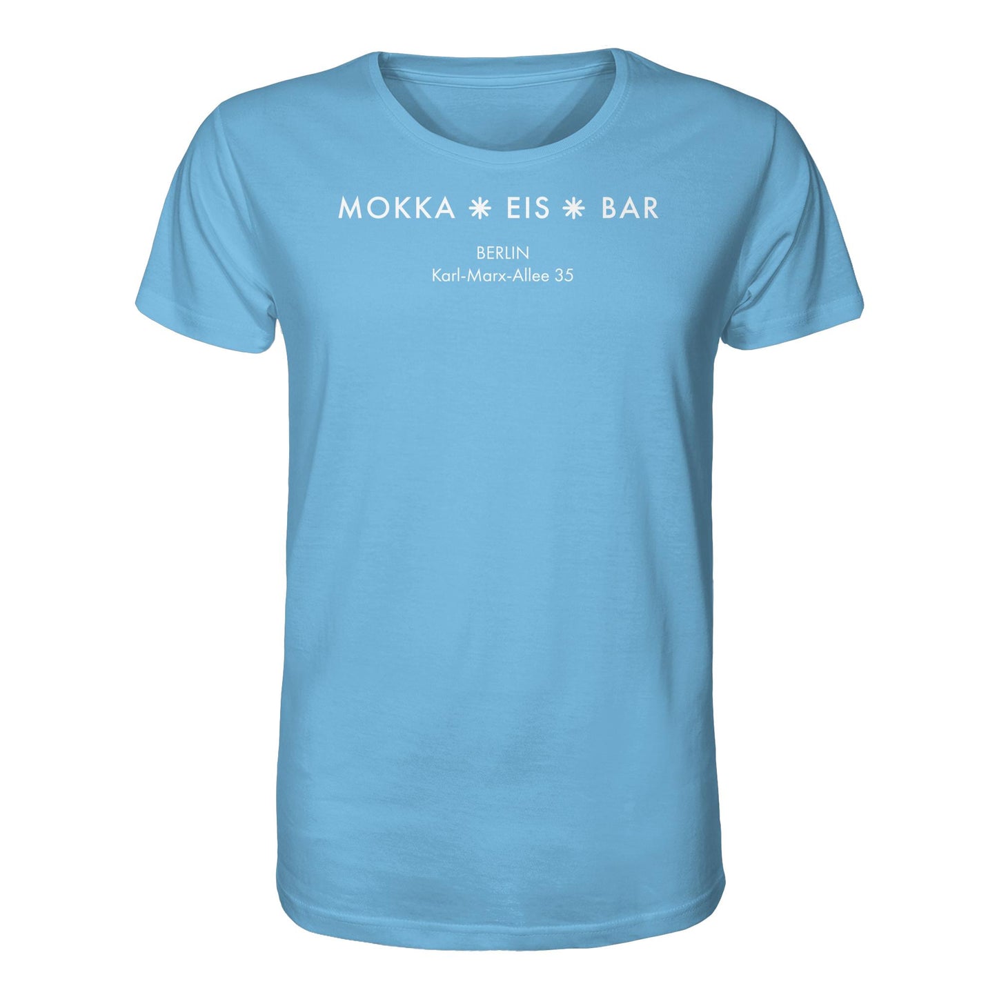 DDR Ostalgie Bio-Shirt Unisex • MOKKA EIS BAR BERLIN (ORIGINAL SEITENLOGO)