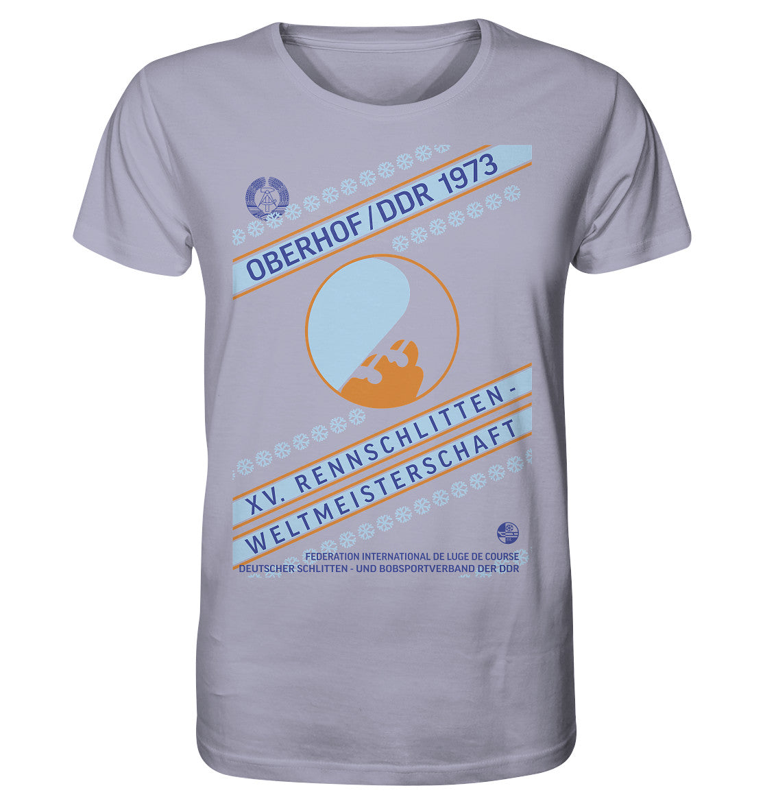 ORGANIC BIO SHIRT UNISEX • 15. RENNSCHLITTEN-WM OBERHOF, DDR 1973