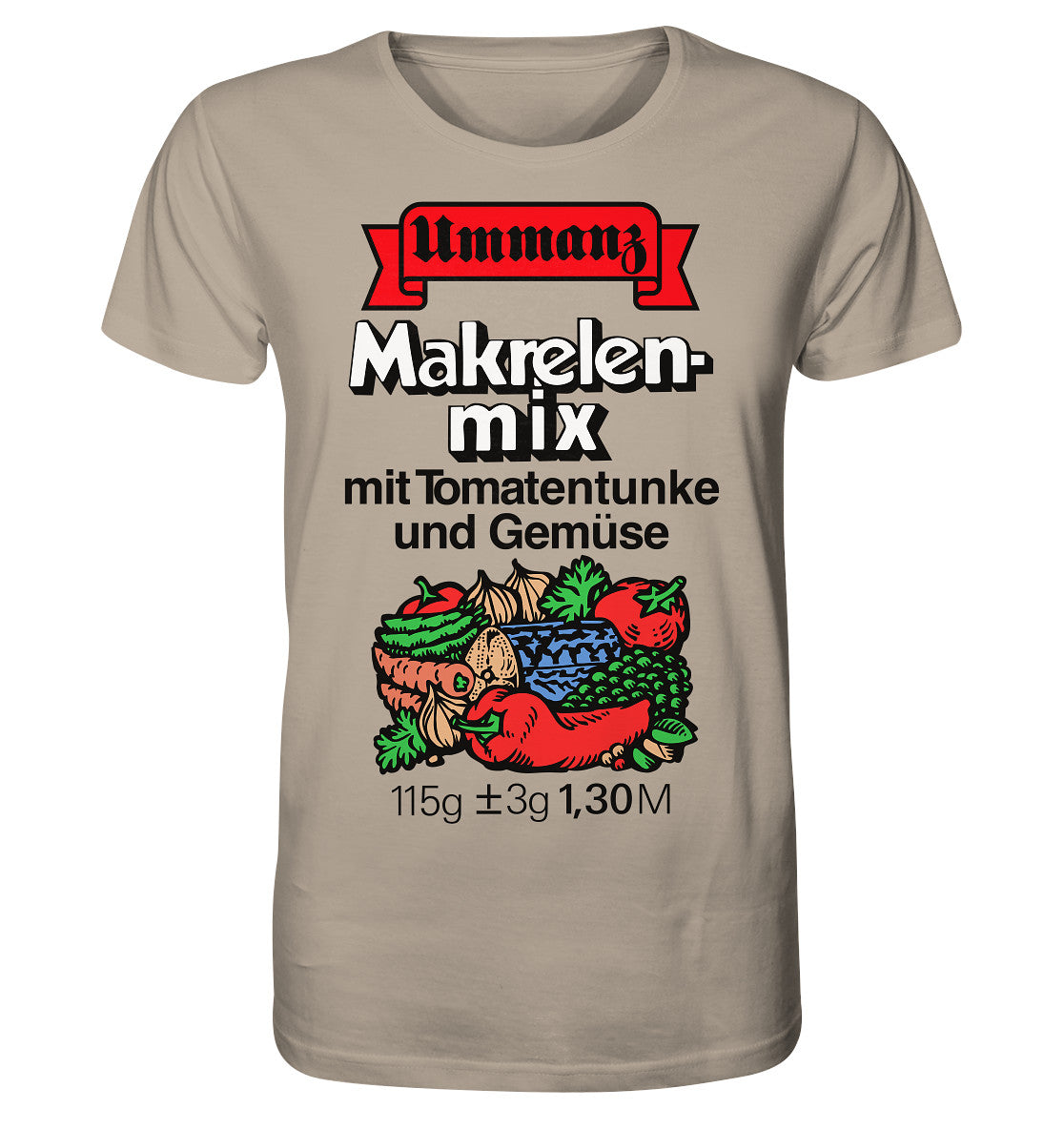 ORGANIC BIO SHIRT UNISEX • UMMANZ - MAKRELENMIX