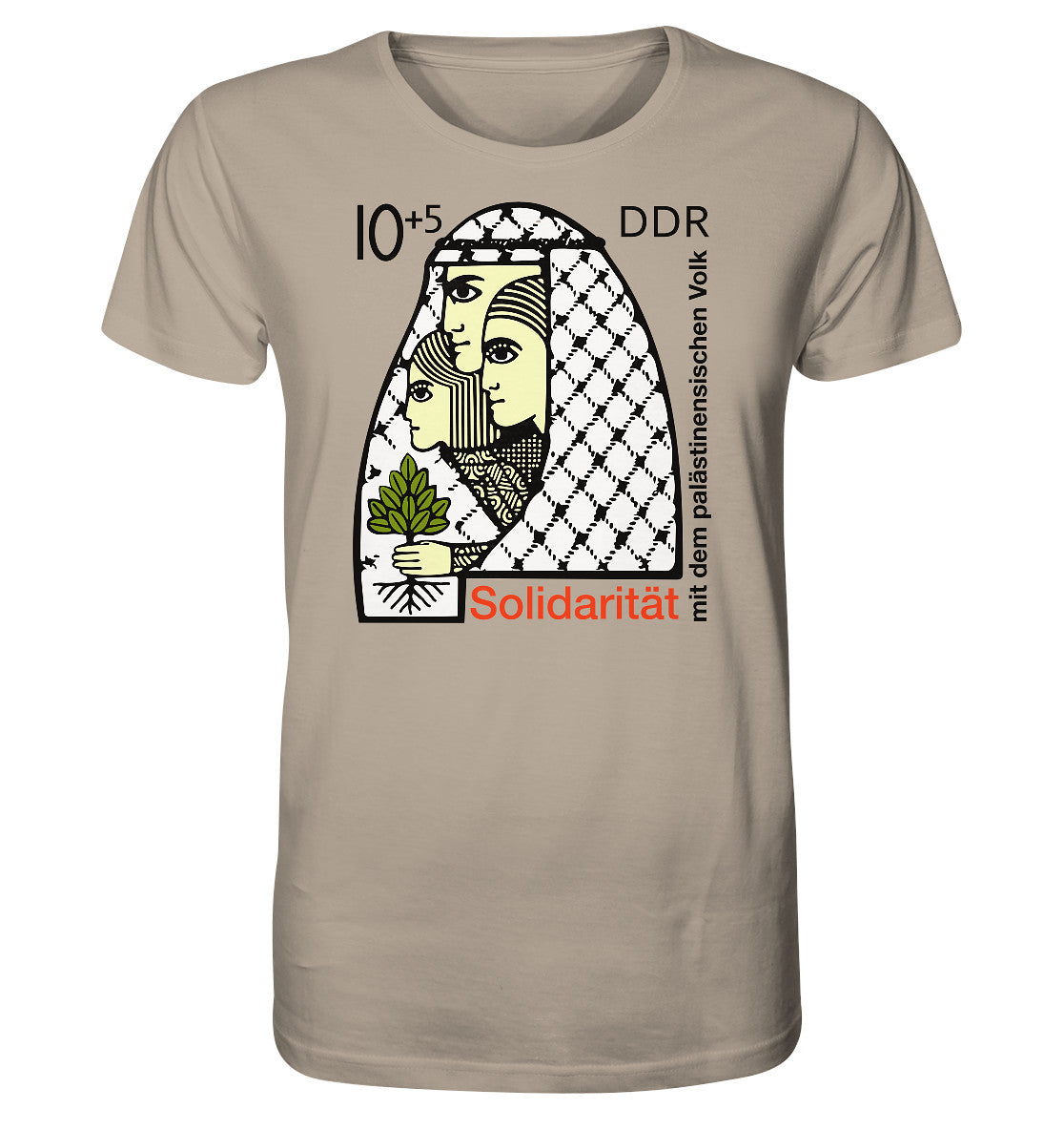 ORGANIC BIO SHIRT UNISEX • SOLIDARITÄT MIT DEM PALÄSTINENSISCHEN VOLK