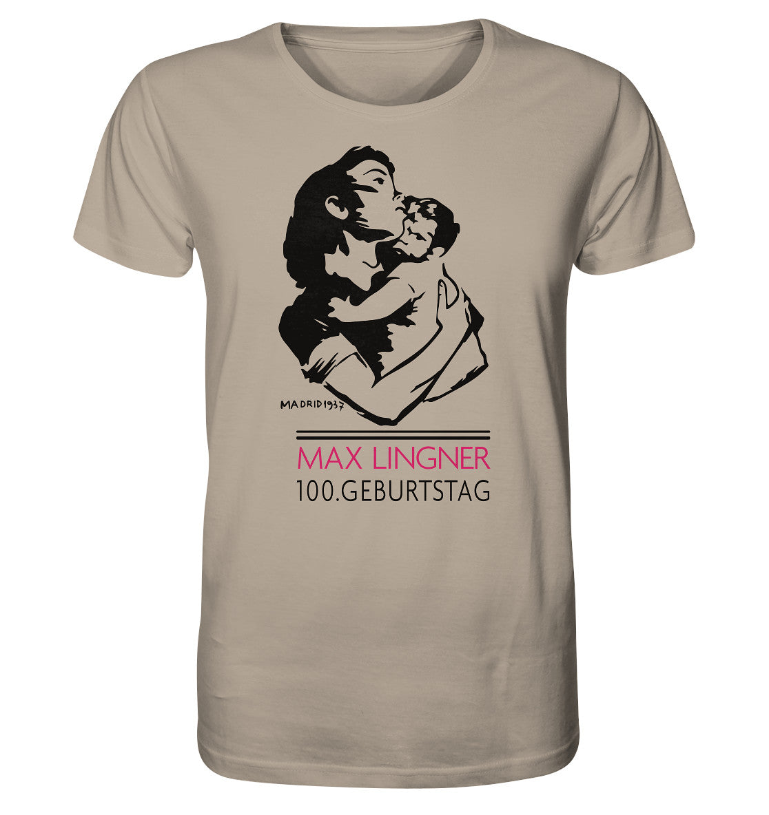 ORGANIC BIO SHIRT UNISEX • 100. GEBURTSTAG MAX LINGNER