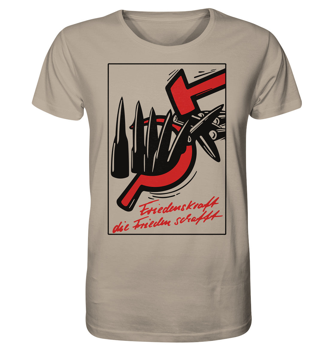 ORGANIC BIO SHIRT UNISEX • FRIEDENSKRAFT DIE FRIEDEN SCHAFFT