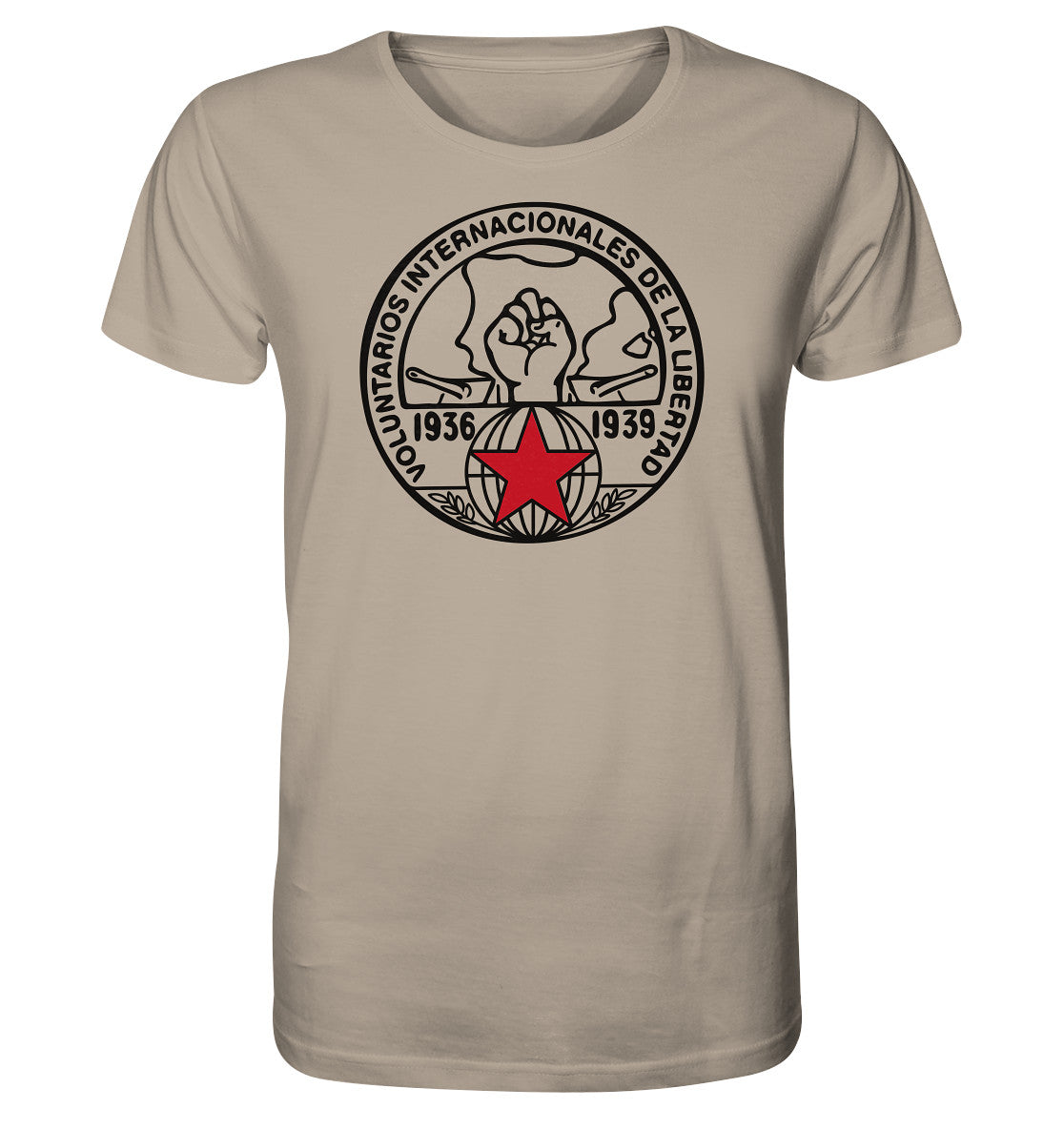 ORGANIC BIO SHIRT UNISEX • INTERNATIONALE BRIGADEN SPANIEN 1936 - HELL
