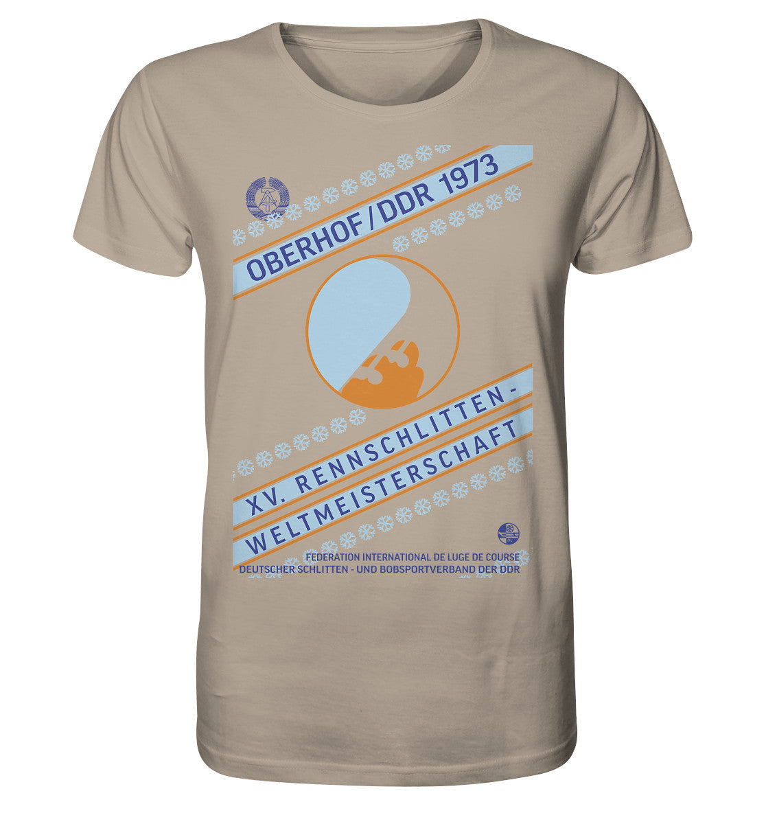 ORGANIC BIO SHIRT UNISEX • 15. RENNSCHLITTEN-WM OBERHOF, DDR 1973