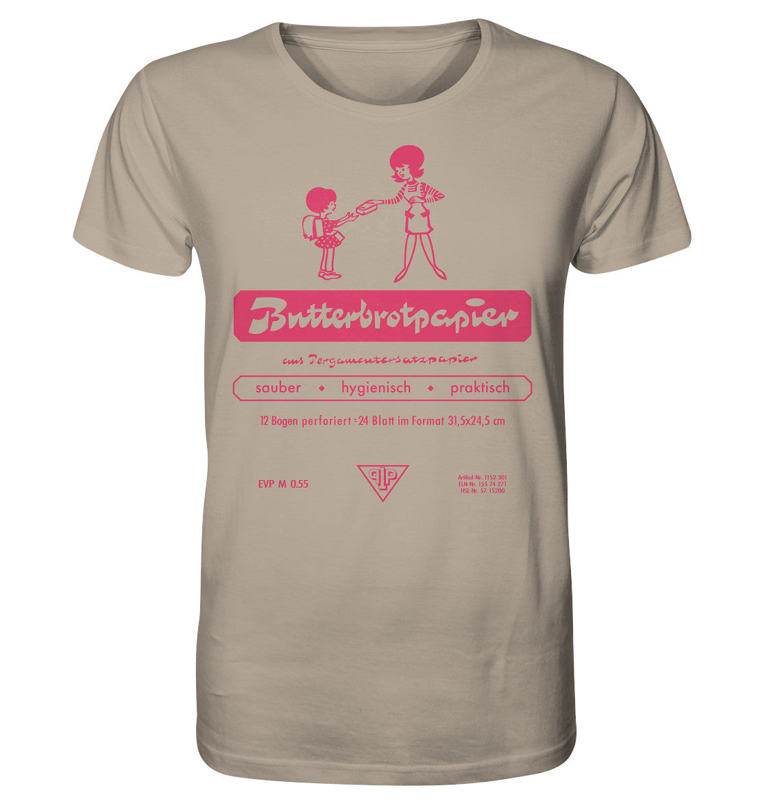 ORGANIC BIO SHIRT UNISEX • DDR-BUTTERBROTPAPIER