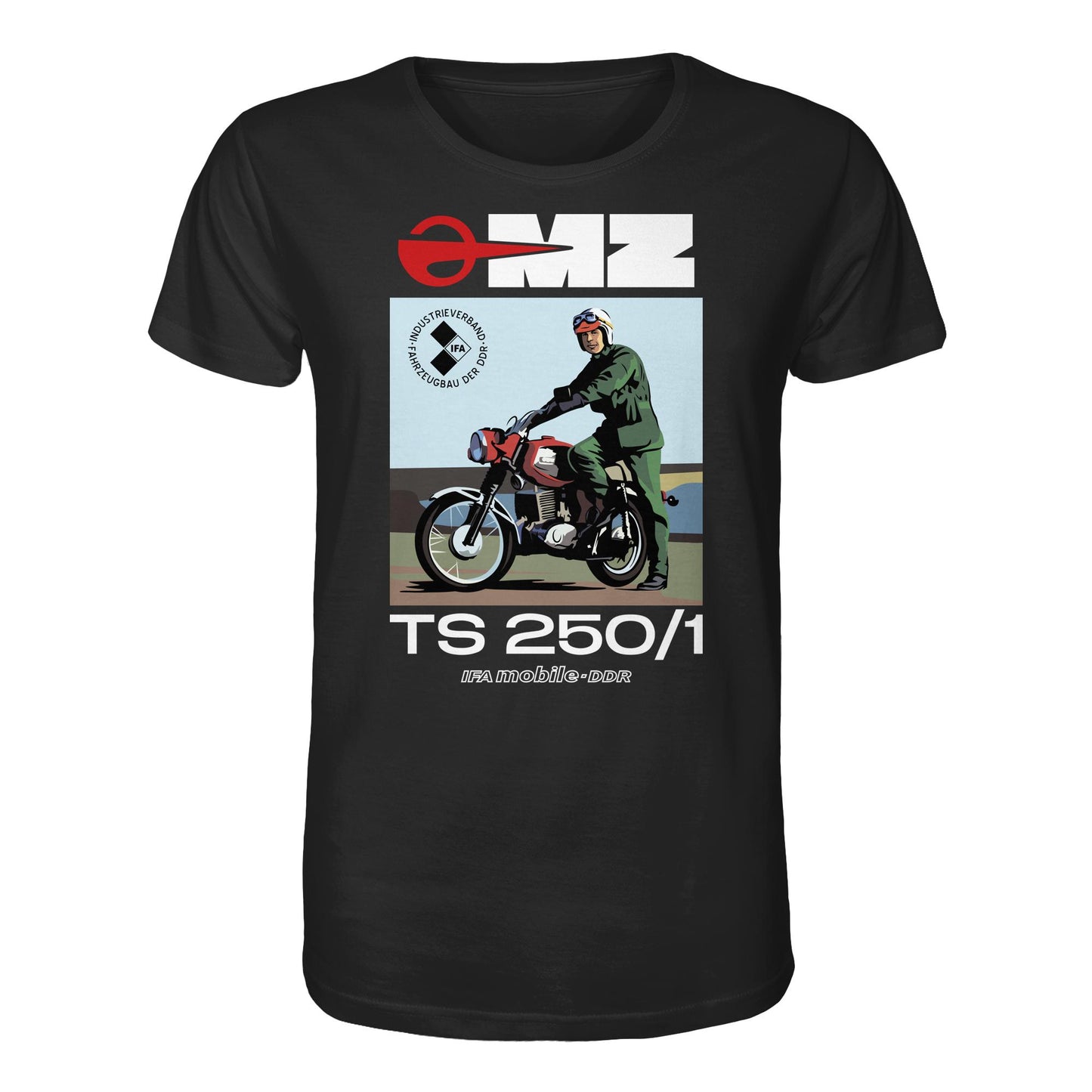 ORGANIC BIO SHIRT UNISEX • MZ TS 250 (ORIGINAL DDR-PLAKAT)