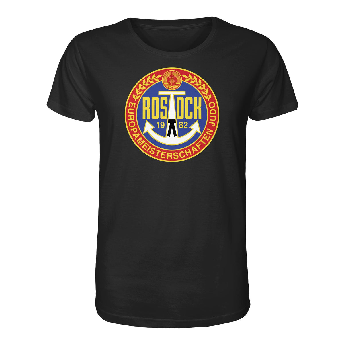 DDR Ostalgie Bio-Shirt Unisex • EUROPAMEISTERSCHAFTEN IM JUDO - ROSTOCK 1982