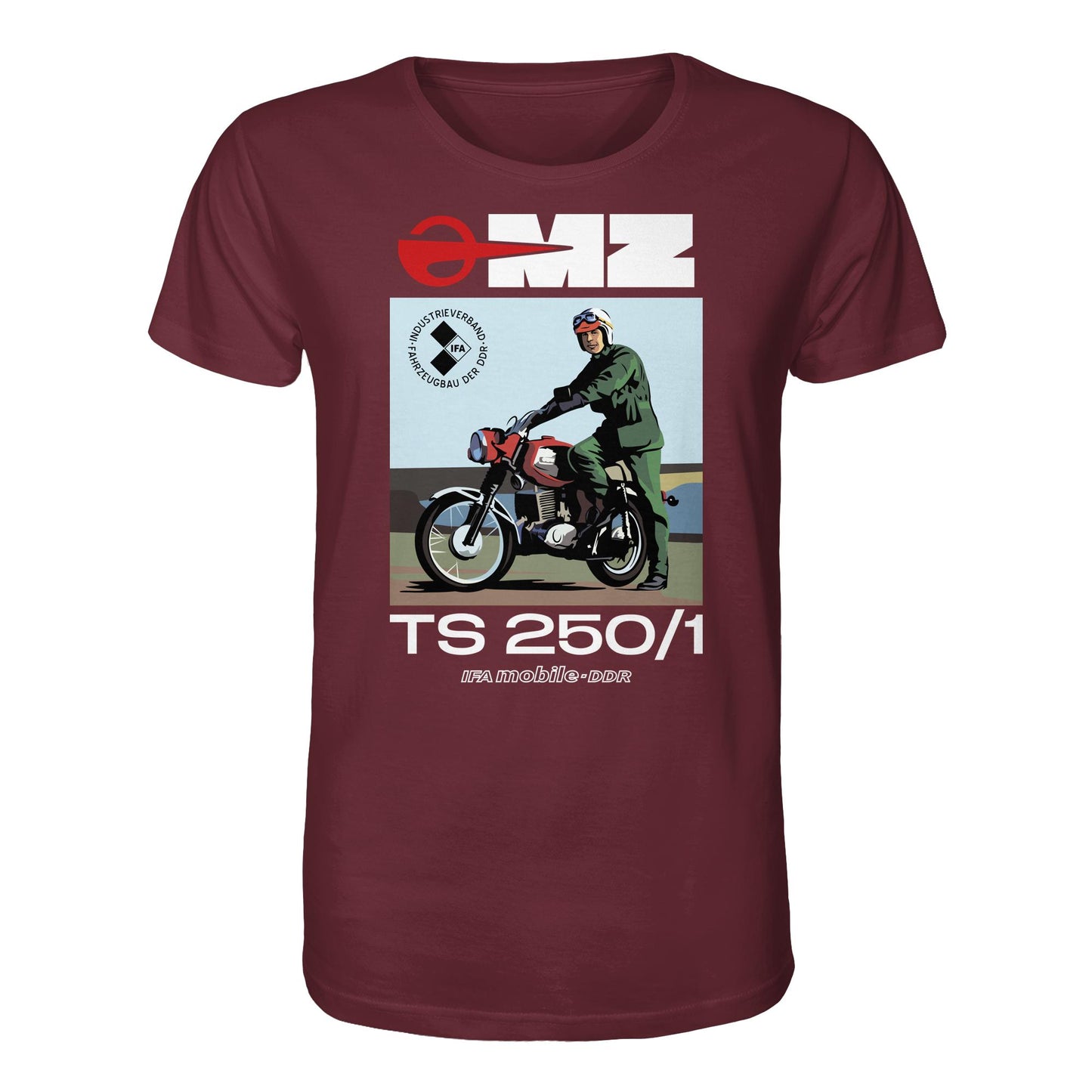 ORGANIC BIO SHIRT UNISEX • MZ TS 250 (ORIGINAL DDR-PLAKAT)