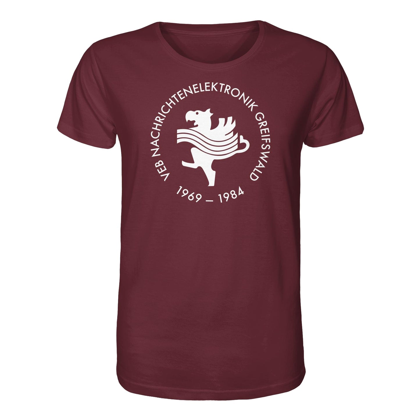 DDR Ostalgie Bio-Shirt Unisex • VEB NACHRICHTENELEKTRONIK GREIFSWALD