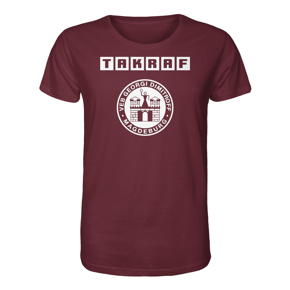 DDR Ostalgie Bio-Shirt Unisex • TAKRAF - VEB GEORGI DIMITROFF MAGDEBURG