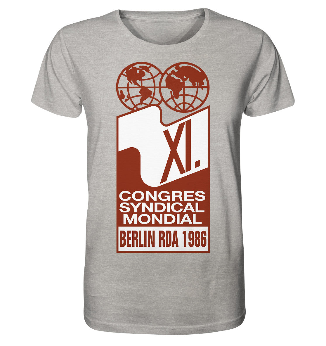 ORGANIC BIO SHIRT UNISEX • KONGRESS DES WELTGEWERKSCHAFTSBUNDES 1986