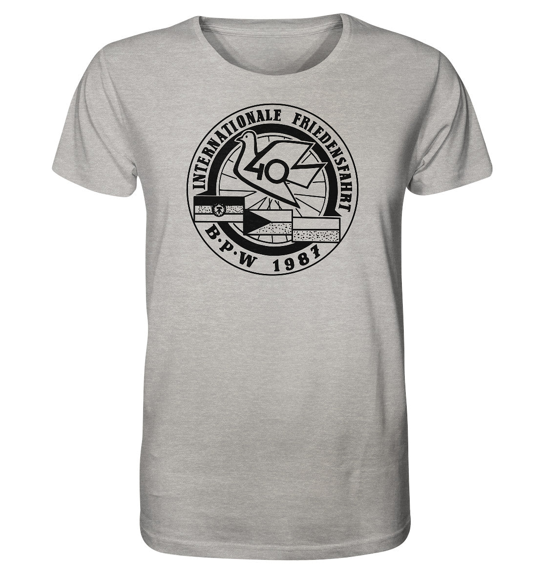 ORGANIC BIO SHIRT UNISEX • INTERNATIONALE FRIEDENSFAHRT 1987