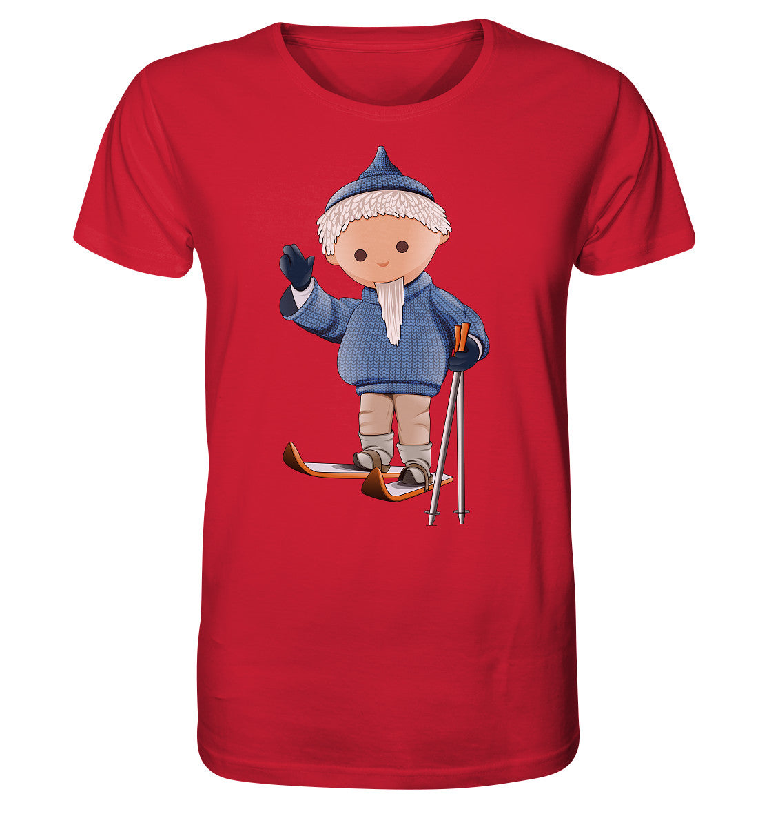 ORGANIC BIO SHIRT UNISEX • UNSER SANDMÄNNCHEN - AUF SKIERN (PU 422)